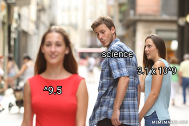 boyfriend of 3.1x10^9 distracted by ^9.5